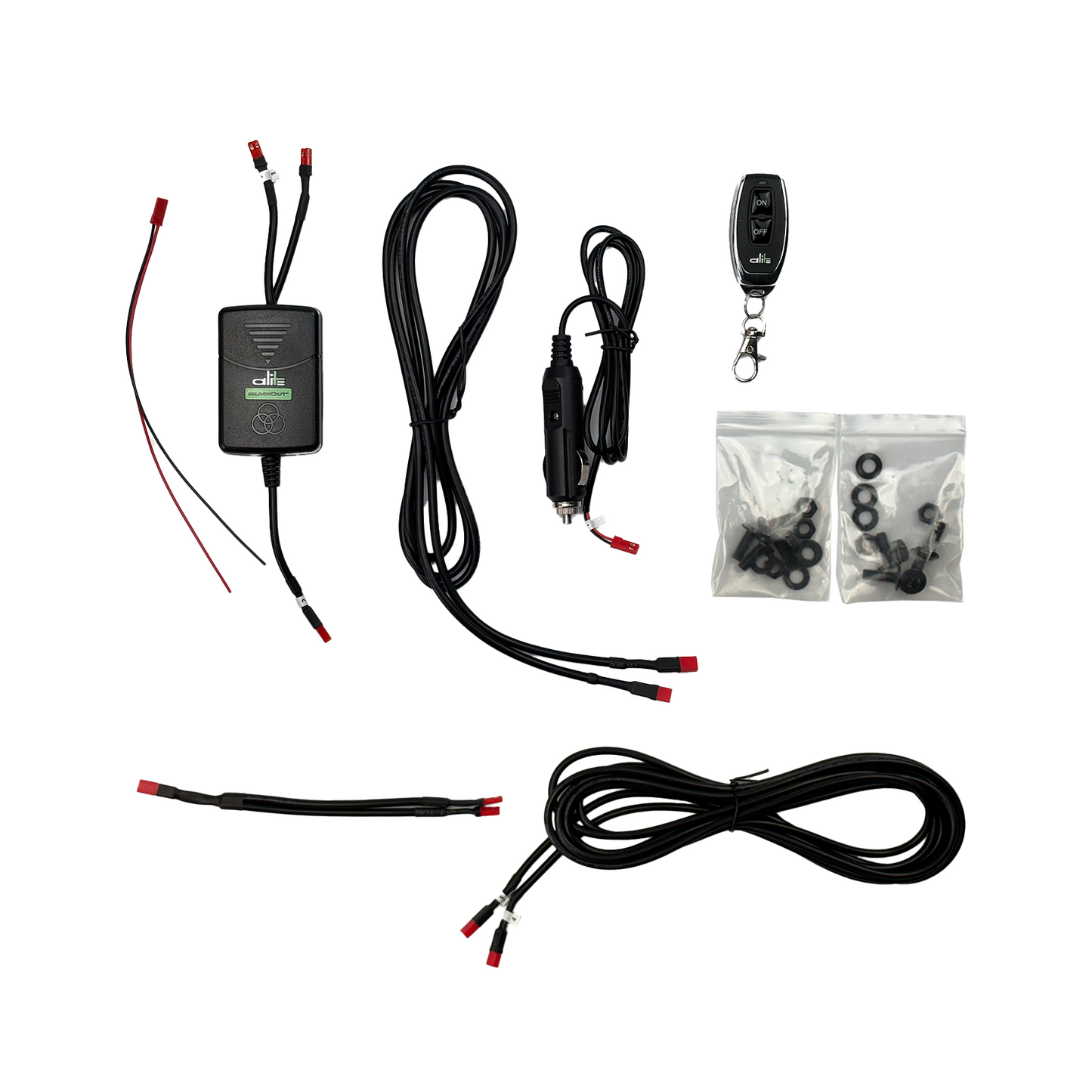 Alite Blackout License Plate Hider - Front and Rear kit (US version)