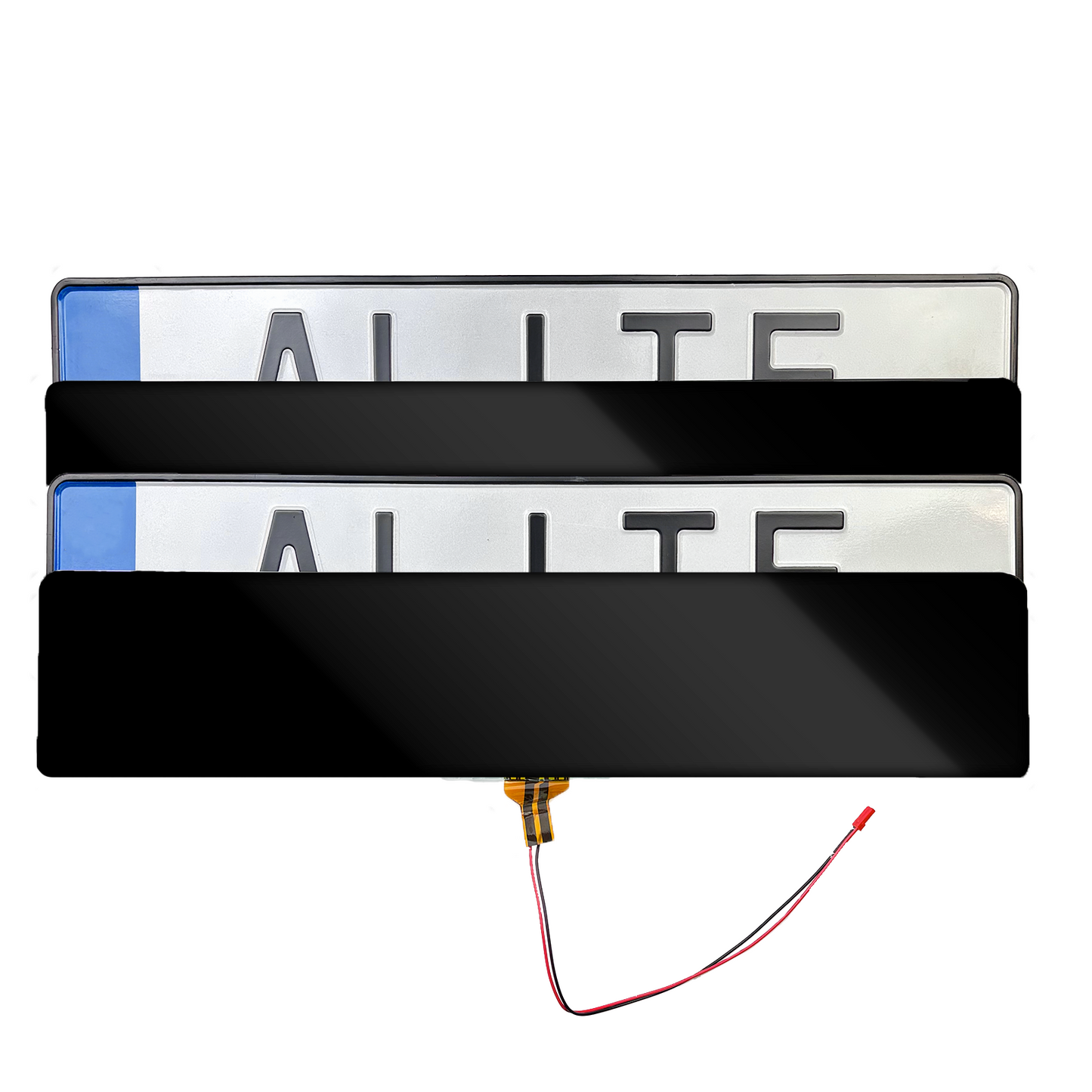 Alite Blackout License Plate Hider - Front and Rear kit (EU version)