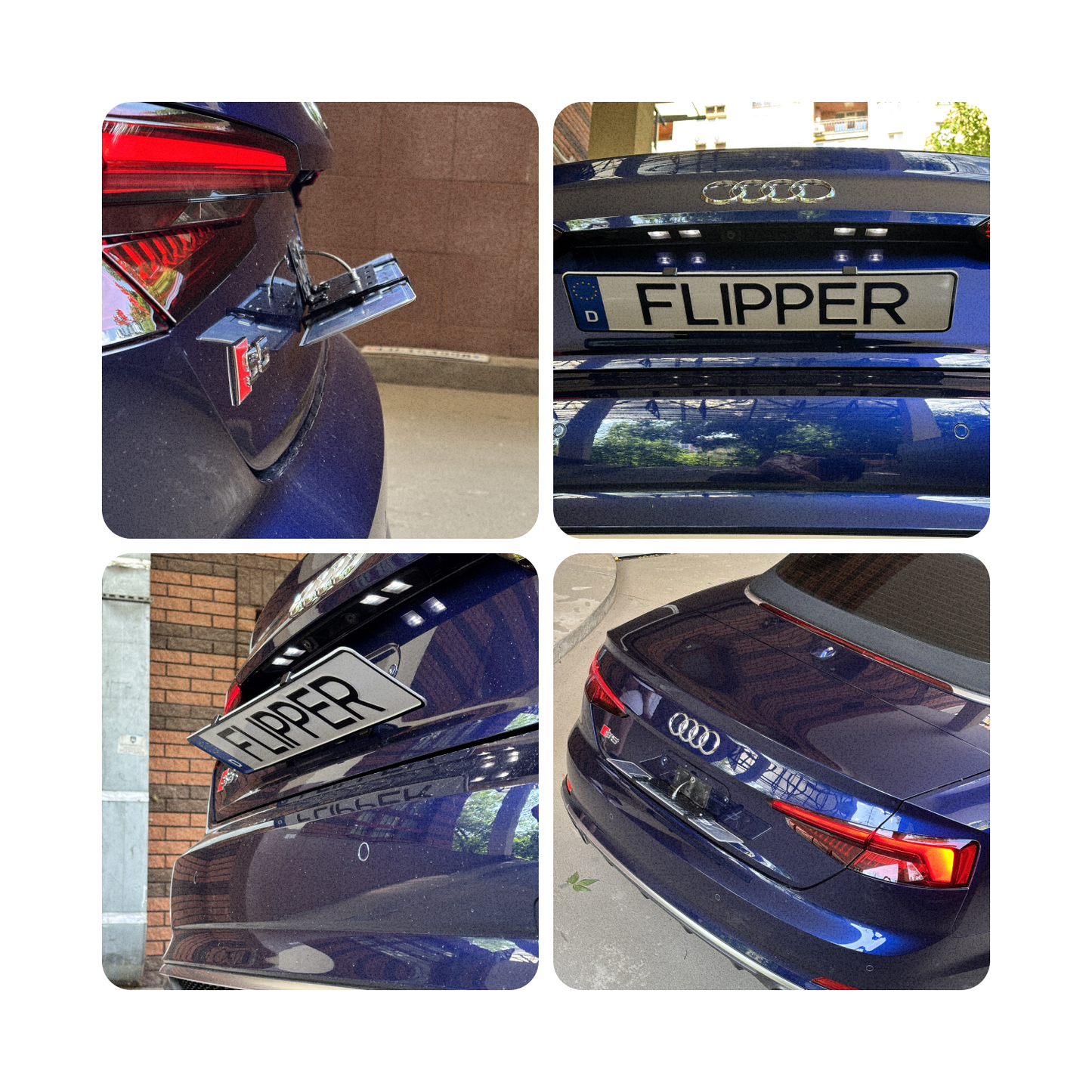 Alite Flipper™ Folding frame for rear license plate (on a cable) - Alite