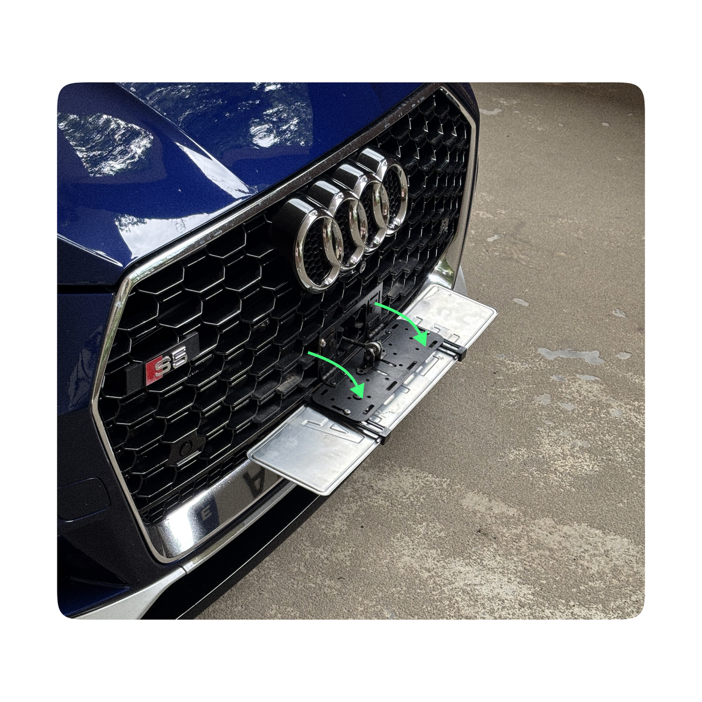 Alite Flipper™ Folding frame for front license plate (hard traction) - Alite