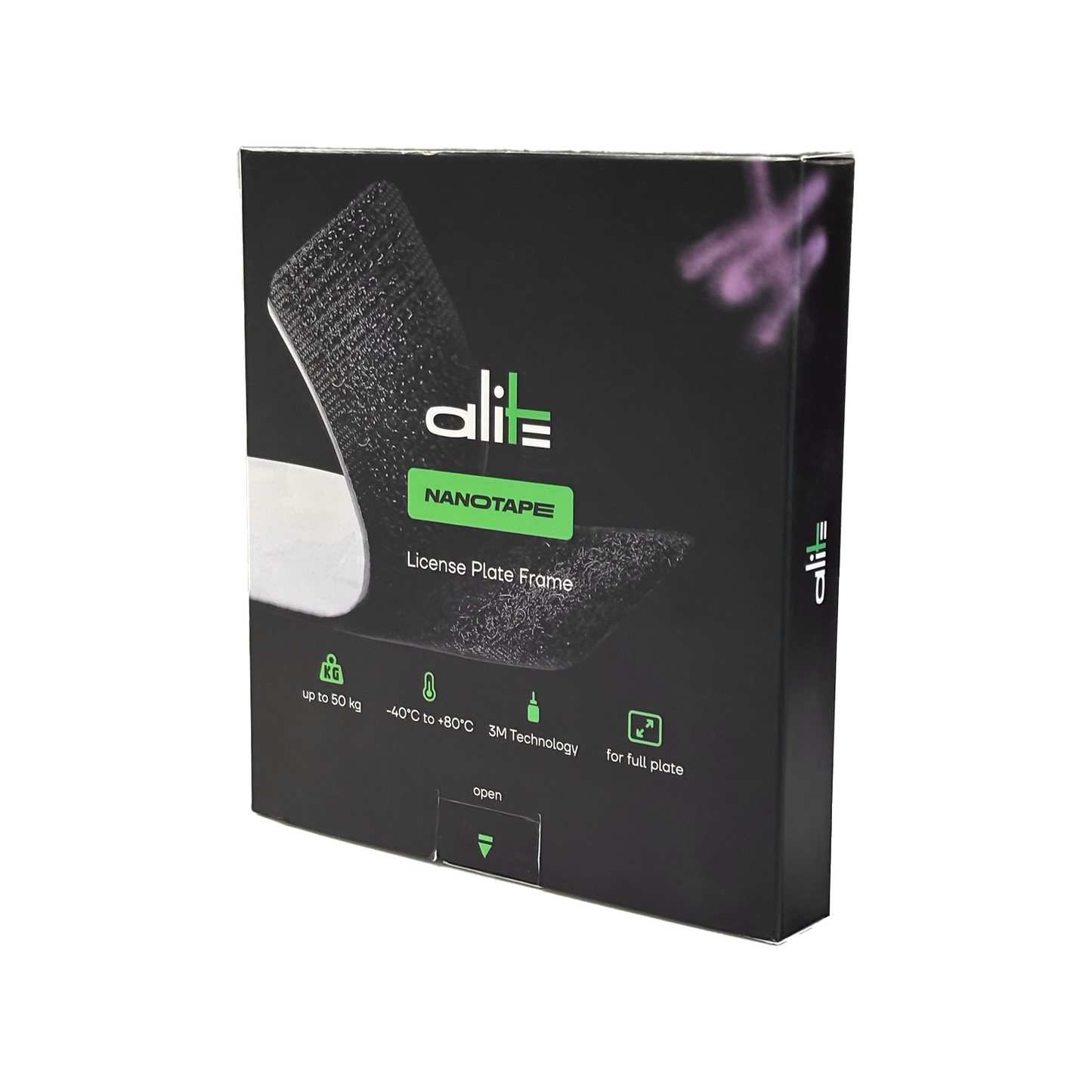 Marco para matrícula Alite Nanotape™ para EE. UU. (1 placa)