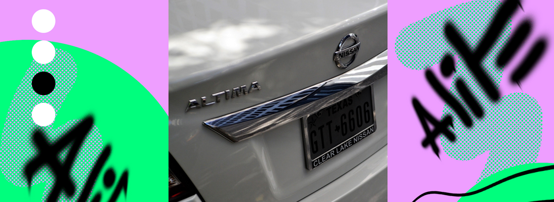 block license plate