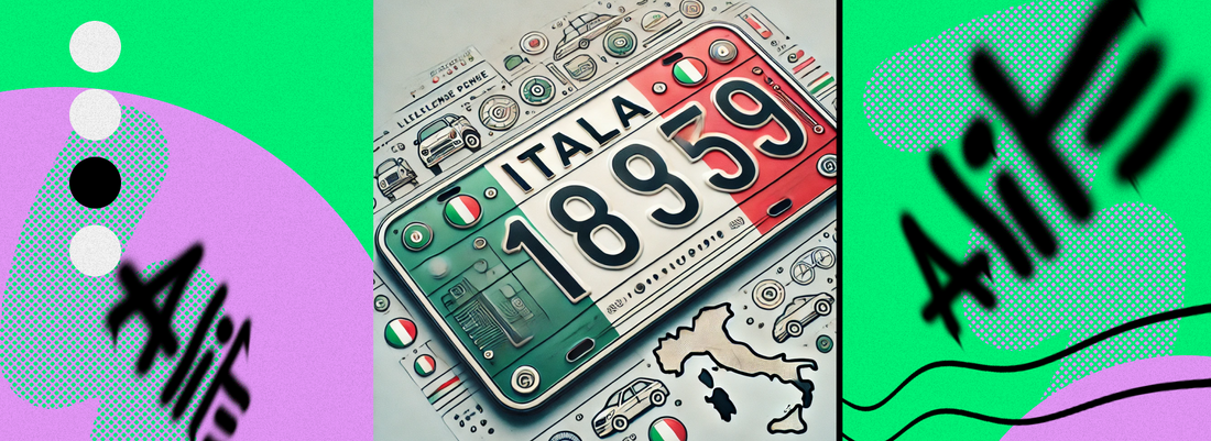 Italy license plate
