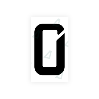 Nanofilm Ecoslick™ für deutsche Nummernschilder - Symbol "0"