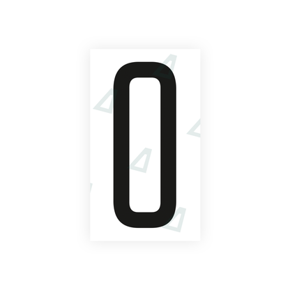 Nanofilm Ecoslick™ for US (Ohio 2013) license plates - Symbol "0"