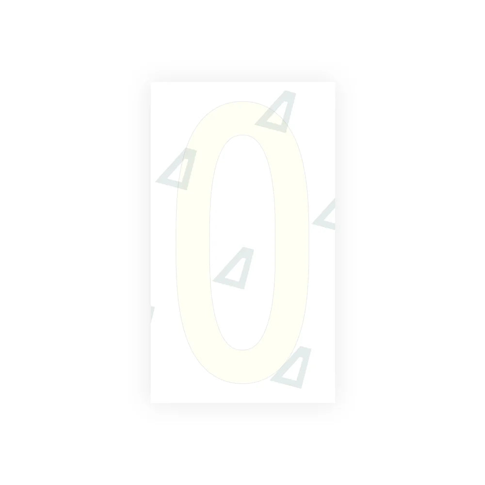 Nanofilm Ecoslick™ for US (South Carolina) Moto license plates - Symbol "0"