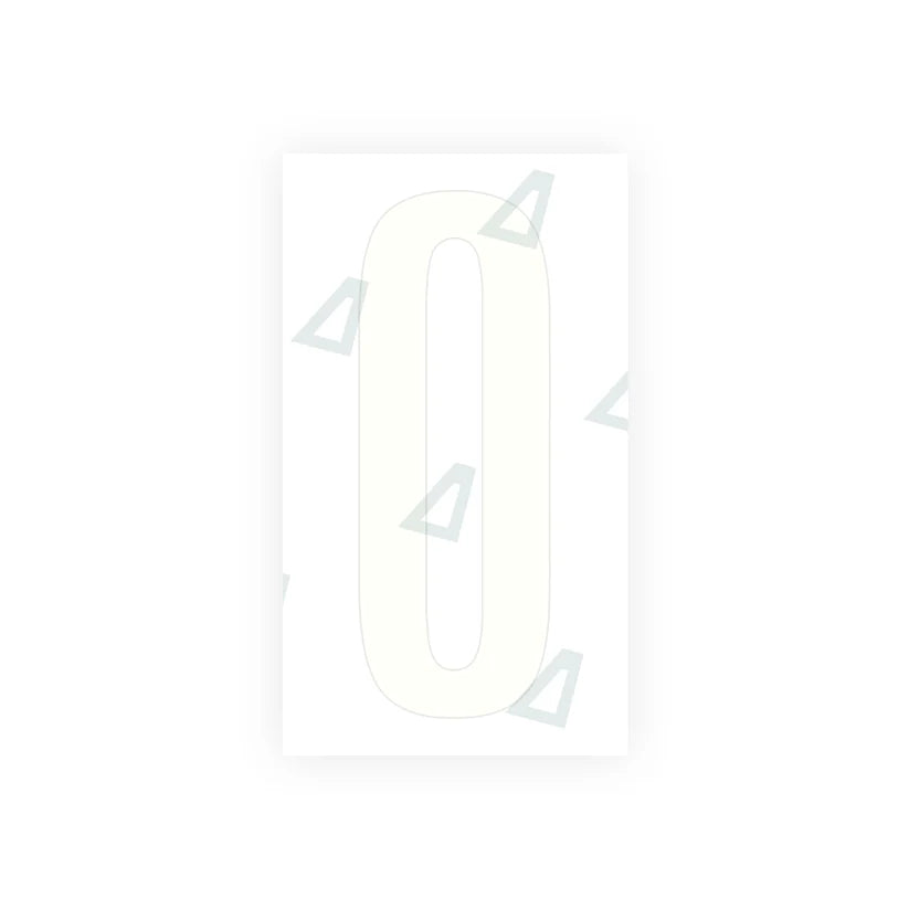 Nanofilm Ecoslick™ for US (Idaho) Moto license plates - Symbol "0"