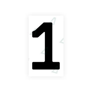 Nanofilm Ecoslick™ für deutsche Nummernschilder - Symbol "1"