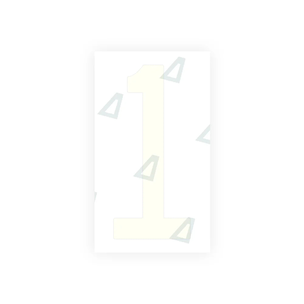 Nanofilm Ecoslick™ for US (South Dakota) Moto license plates - Symbol "1"