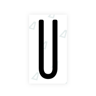 Nanofilm Ecoslick™ for US (New York 2020) license plates - Symbol "U"