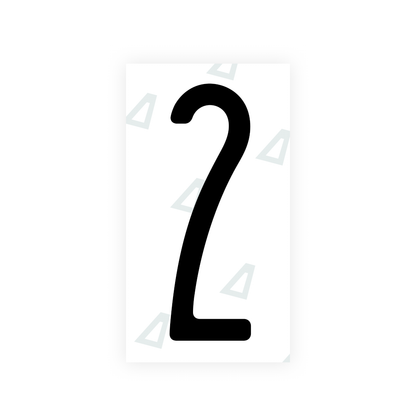 Nanofilm Ecoslick™ for US (New York 2020) license plates - Symbol "2"