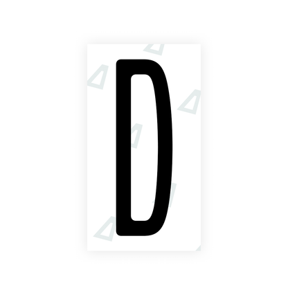 Nanofilm Ecoslick™ for US (New York 2020) license plates - Symbol "D"