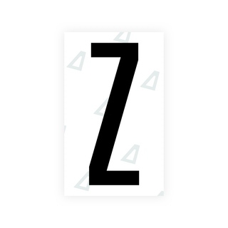 Nanofilm Ecoslick™ for US (Texas) license plates - Symbol "Z"