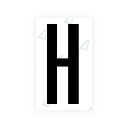 Nanofilm Ecoslick™ for US (Nevada) license plates - Symbol "H"