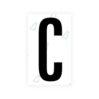 Nanofilm Ecoslick™ for US (Texas) license plates - Symbol "C"