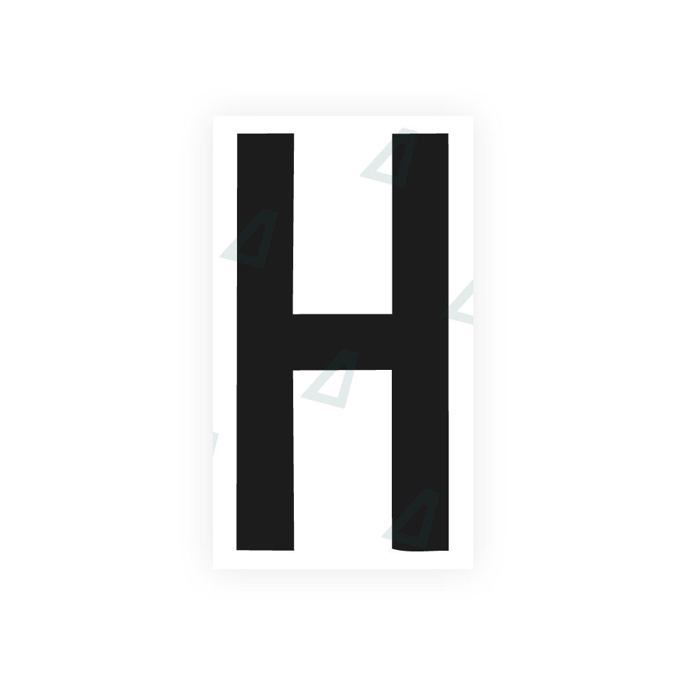 Nanofilm Ecoslick™ for italian license plates - Symbol "H"