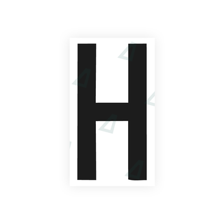 Nanofilm Ecoslick™ for italian license plates - Symbol "H"