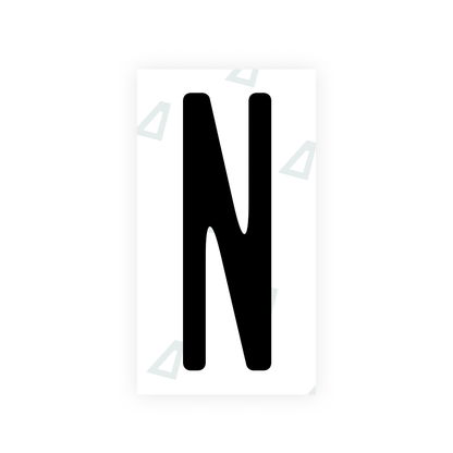 Nanofilm Ecoslick™ for US (New York 2020) license plates - Symbol "N"