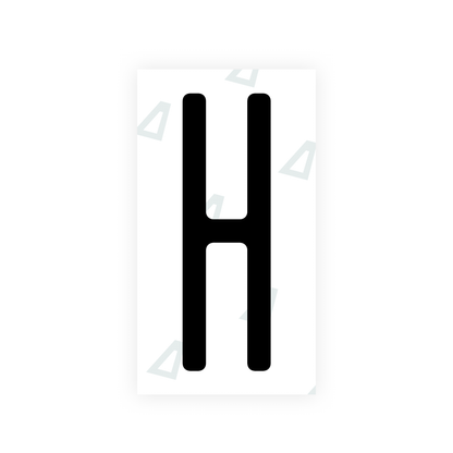 Nanofilm Ecoslick™ for US (New York 2010) license plates - Symbol "H"