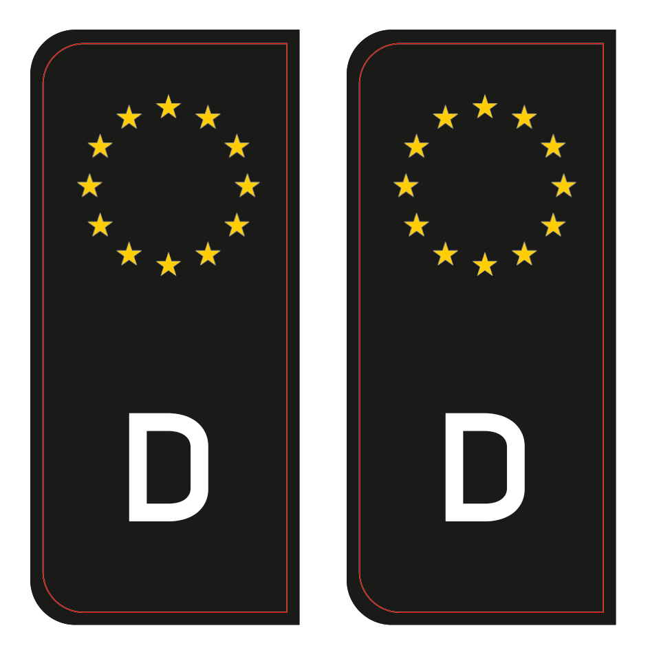 Alite Stickers™ - for number plate (German version)