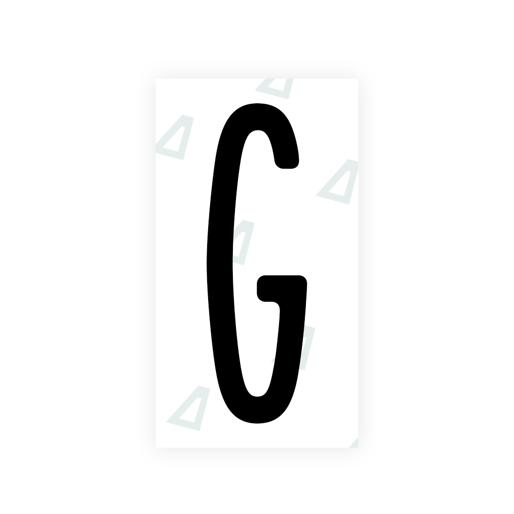 Nanofilm Ecoslick™ for US (New York 2010) license plates - Symbol "G"