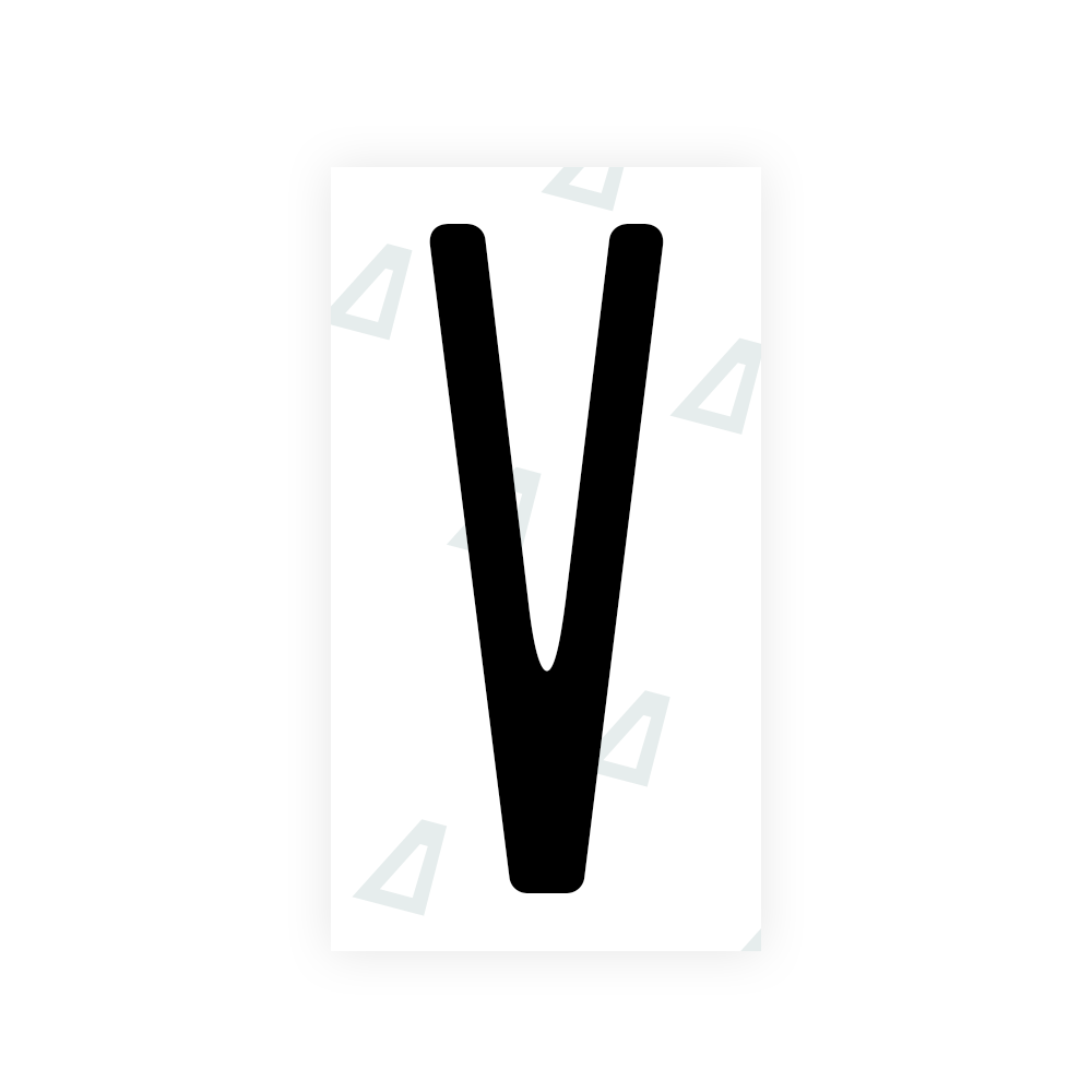 Nanofilm Ecoslick™ for US (New York 2020) license plates - Symbol "V"