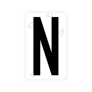 Nanofilm Ecoslick™ for US (Alabama) license plates - Symbol "N"