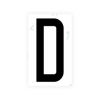 Nanofilm Ecoslick™ for US (Alabama) license plates - Symbol "D"