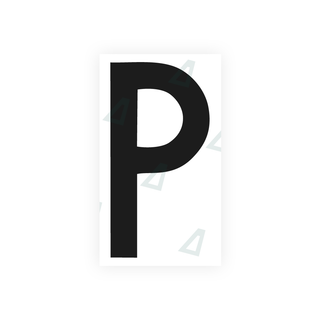 Nanofilm Ecoslick™ for italian license plates - Symbol "P"