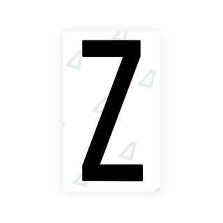 Nanofilm Ecoslick™ for US (Alabama) license plates - Symbol "Z"