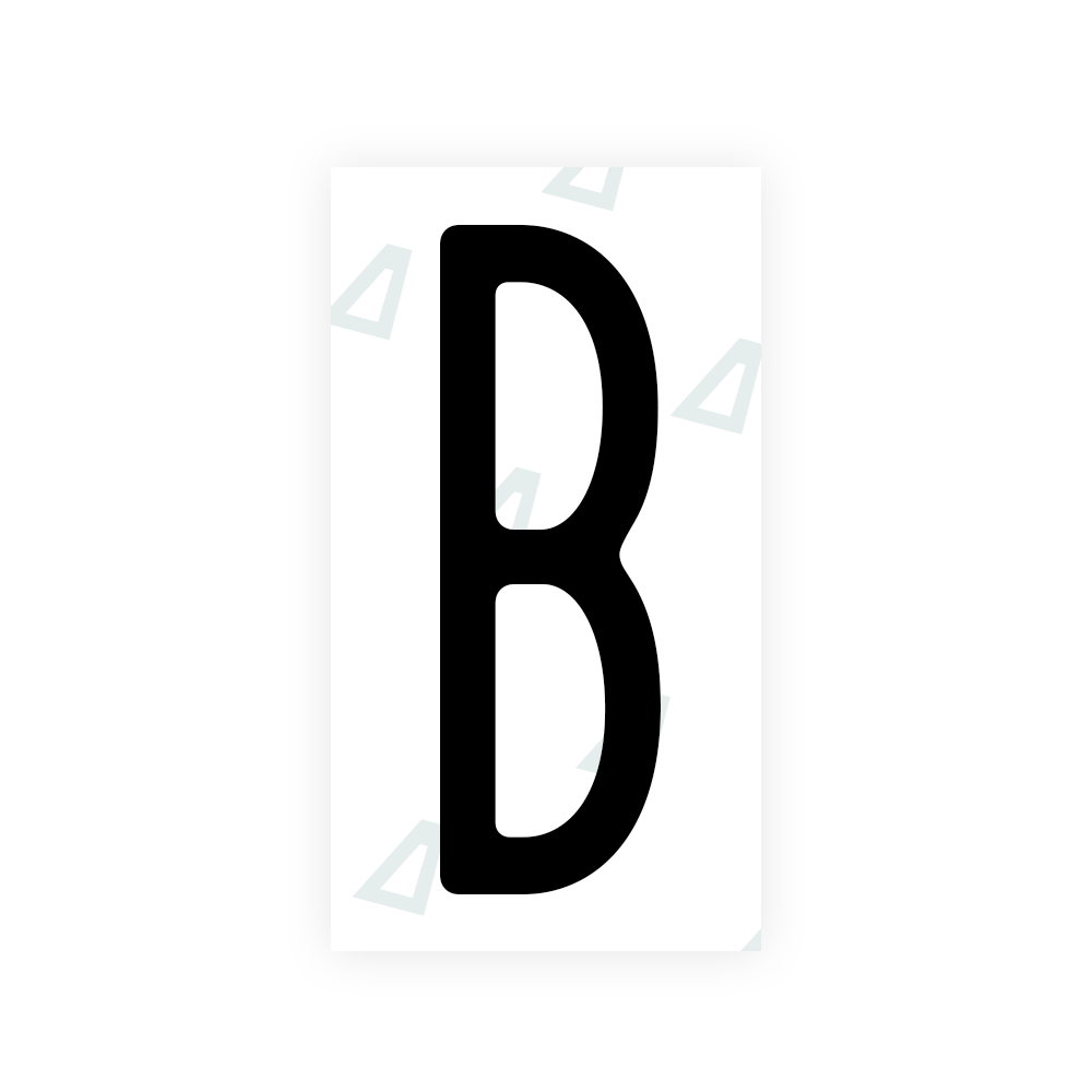 Nanofilm Ecoslick™ for US (New York 2020) license plates - Symbol "B"