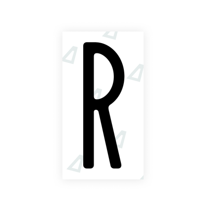 Nanofilm Ecoslick™ for US (New York 2020) license plates - Symbol "R"