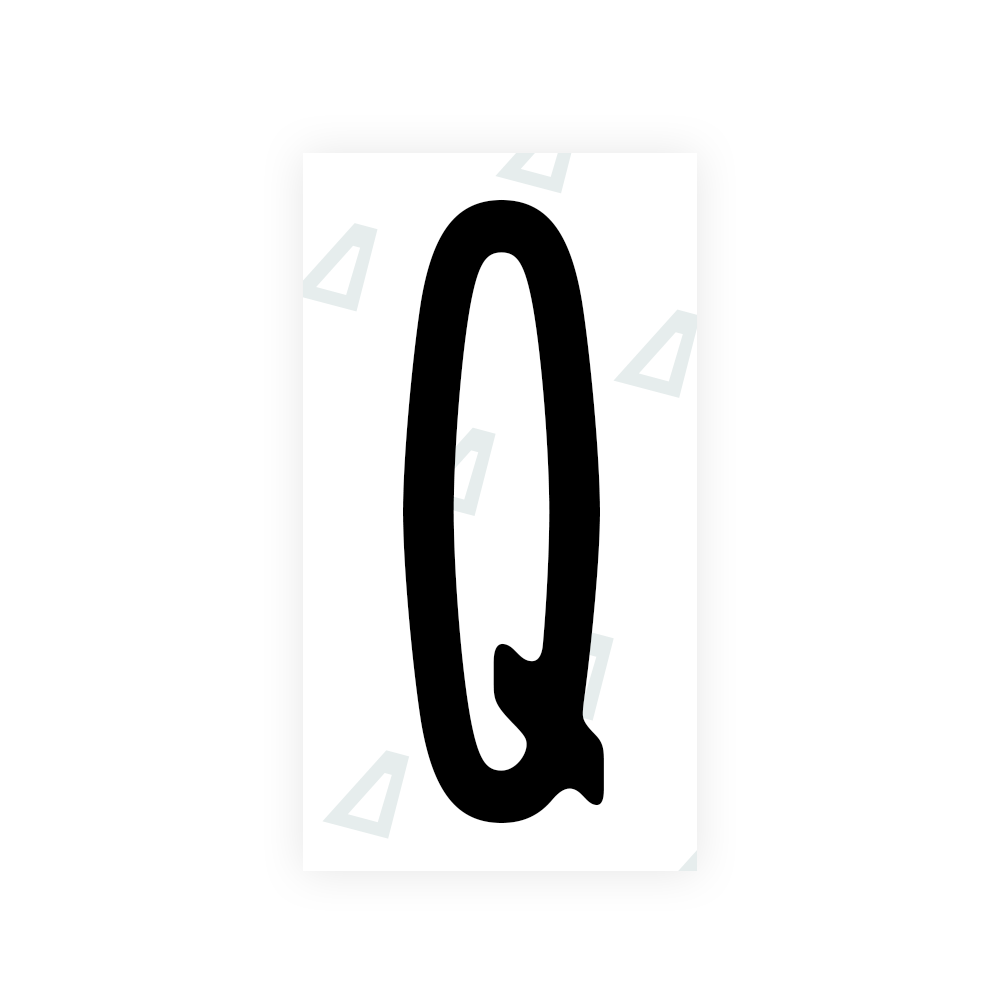 Nanofilm Ecoslick™ for US (New York 2020) license plates - Symbol "Q"