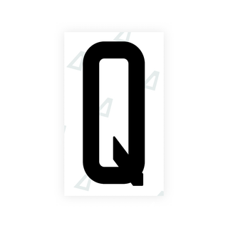 Nanofilm Ecoslick™ for US (Alabama) license plates - Symbol "Q"