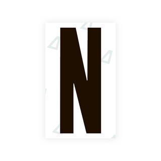 Nanofilm Ecoslick™ for US (Texas) license plates - Symbol "N"