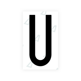 Nanofilm Ecoslick™ for US (Alabama) license plates - Symbol "U"