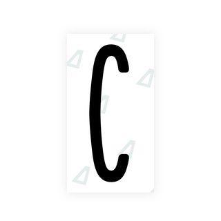 Nanofilm Ecoslick™ for US (New York 2020) license plates - Symbol "C"