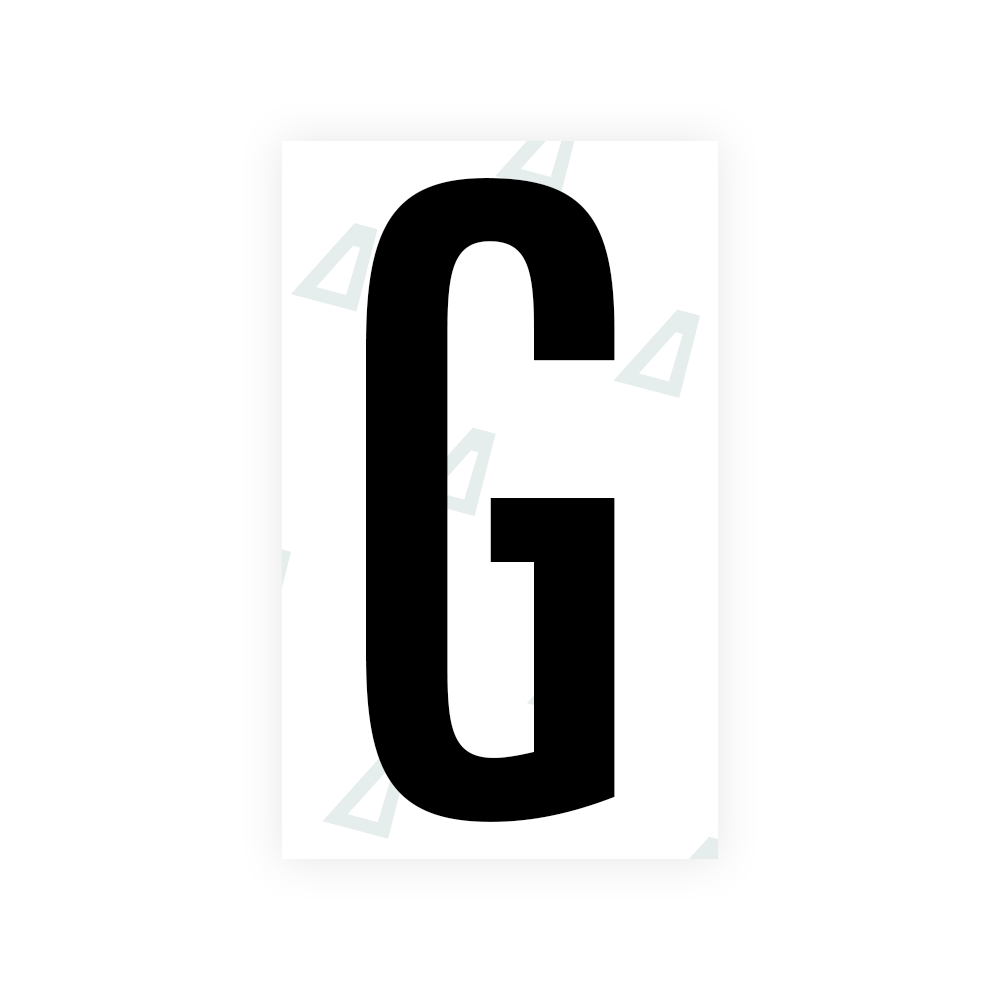 Nanofilm Ecoslick™ for US (Texas) license plates - Symbol "G"