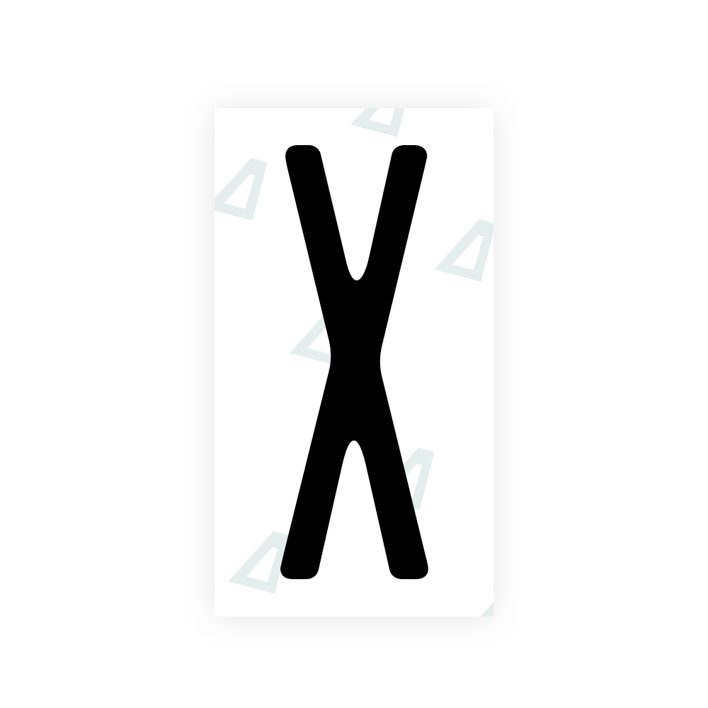 Nanofilm Ecoslick™ for US (New York 2020) license plates - Symbol "X"