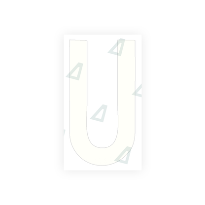 Nanofilm Ecoslick™ for italian license plates - Symbol "U"