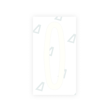 Nanofilm Ecoslick™ for US (New York 2020) license plates - Symbol "0"