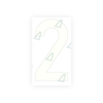 Nanofilm Ecoslick™ for italian license plates - Symbol "2"