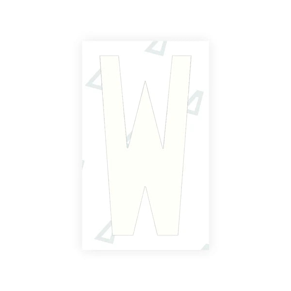 Nanofilm Ecoslick™ for US (Idaho) Moto license plates - Symbol "W"