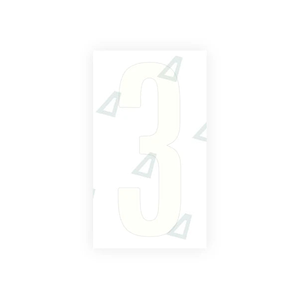 Nanofilm Ecoslick™ for US (Idaho) Moto license plates - Symbol "3"