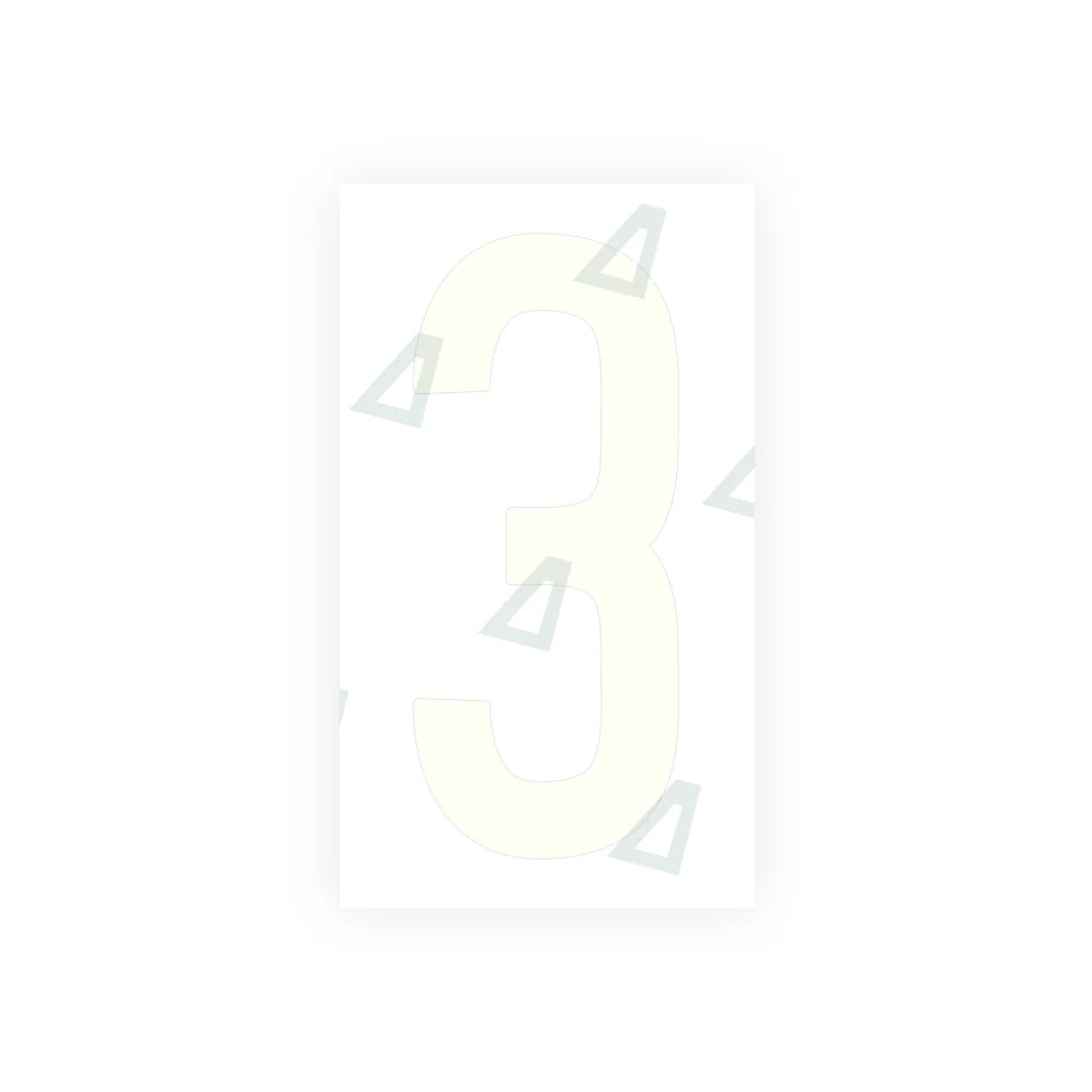 Nanofilm Ecoslick™ for US (South Carolina) Moto license plates - Symbol "3"