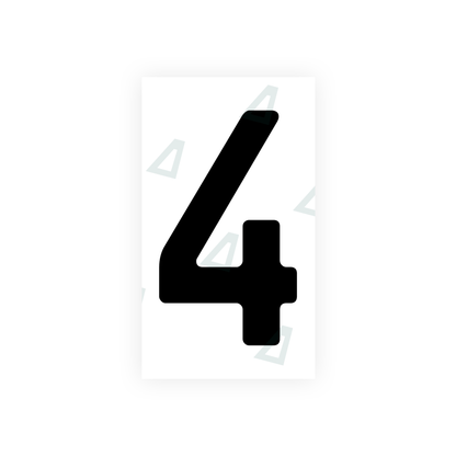 Nanofilm Ecoslick™ for moldova number plates - Symbol "4"