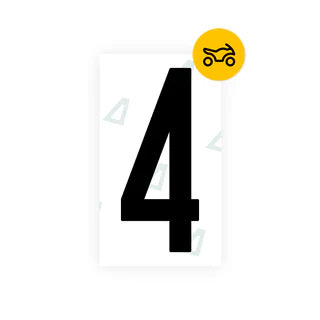 Nanofilm Ecoslick™ for US (South Carolina) Moto license plates - Symbol "4"