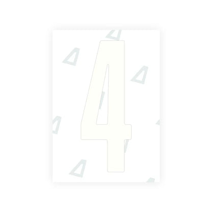 Nanofilm Ecoslick™ for US (Iowa) Moto license plates - Symbol "4"
