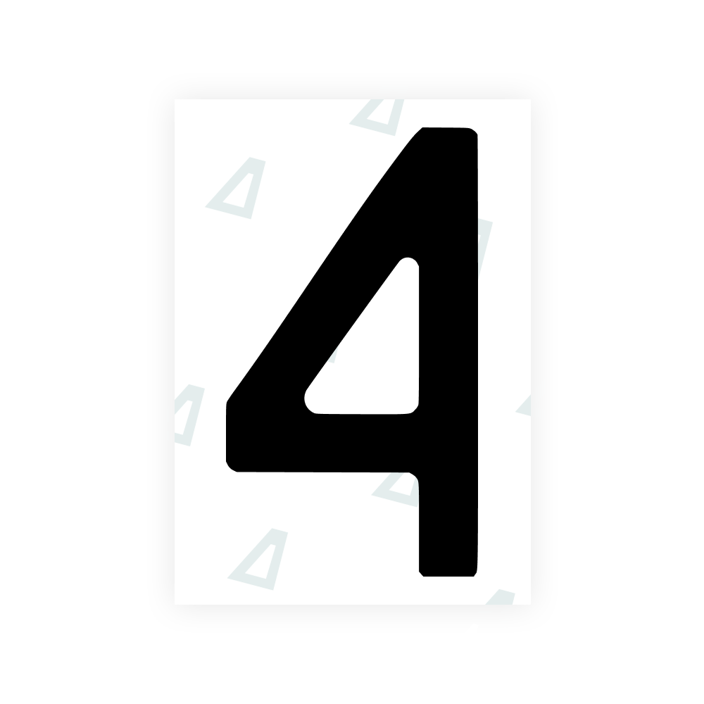 Alite Nanofilm for Poland license plates - Symbol "4" - Alite