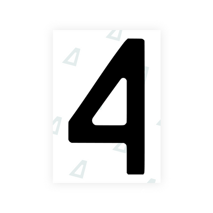 Alite Nanofilm for Poland license plates - Symbol "4" - Alite
